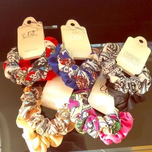 Pack of 10 Colorful mini scrunchies